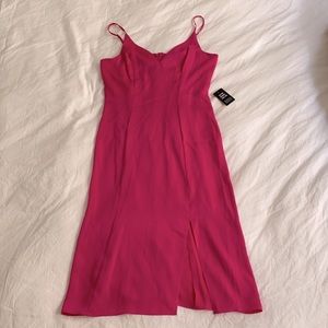 Sexy Pink Spaghetti Strap Dress